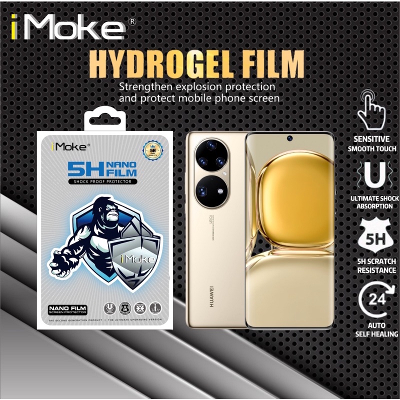 IMoke ป้องกันหน้าจอสําหรับ Huawei Pura 70/70 Pro/70 Ultra/P60 Pro/P60/P50 Pro/P40 Pro/P30 Pro