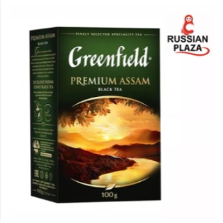 ชาดำชนิดใบ Greenfield Premium Assam ขนาด 100 กรัม / Чай черный Greenfield Premium Assam, 100 г สินค้าจากรัสเซีย