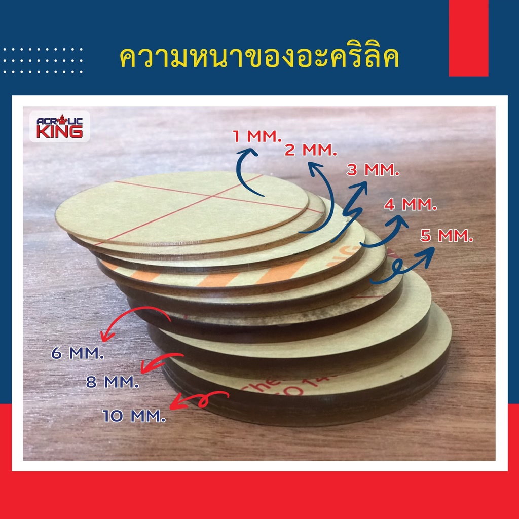 ถูกที่สุด !!! Super Sales แผ่นอะคริลิค (ACRYLIC) 122 x 122 cm หนา 2-10mm สีใส กรดพรีเมียม ราคาโรงงาน