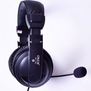 หูฟังคอมพิวเตอร์ หูฟังครอบหู รุ่นOKer OE-756รุ่นOE-2699 หัว3.5mm  mic+sound