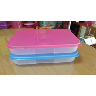 Tupperwareกล่องฟรีซเซอร์เมท ทรงแบน ความจุ550ml. กล่องแช่เเข็ง(1ใบ)