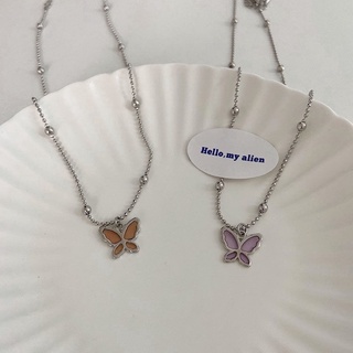 Mini Butterfly Necklace สร้อยผีเสื้อมินิมอล