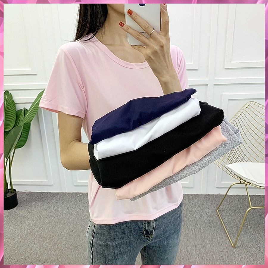 🔥#Y014🔥 มี14สี เสื้อยืด แฟชั่น คอกลม แขนสั้น เกรดพรีเมี่ยม นุ่ม สวมใส่สบาย