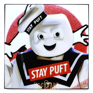 Stay Puft Marshmallow Man สเตย์ พัฟ มาร์ชเมลโลแมน Ghostbusters รูปภาพ​ติด​ผนัง​ pop art การ์ตูน cartoon แต่งบ้าน