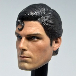 โมเดลฟิกเกอร์ Superman Christopher Reeve Head Sculpt ขนาด 1:6 12 นิ้ว ของเล่นสําหรับเด็ก