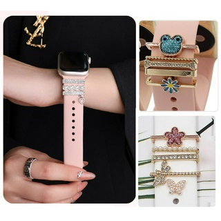 Bling สายนาฬิกาข้อมือ ซิลิโคนนิ่ม แบบเปลี่ยน สําหรับ Watch Strap Series 8 สายแอปเปิ้ลวอช Series7 สายแอปเปิ้ลวอช 6 5 4 3 2 1 SE SE2 Ultra Strap 49 มม. 41 มม. 45 มม. 40 มม. 44 มม. 38 มม. 42 มม. สายแอปเปิ้ลวอช 7