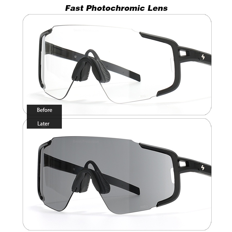 KAPVOE Polarized Cycling Glasses Sports Sunglasses, UV400 Running Fishing Baseball Glasses For Men Women K62