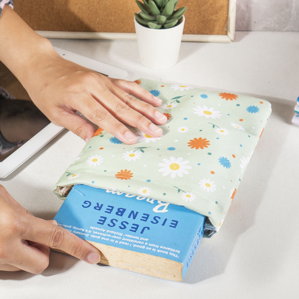 Patterned Book Sleeve - Book Pouch - My Day Studio