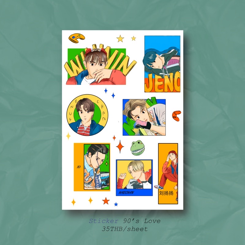 sticker90’slove(สติ๊กเกอร์NCTU)