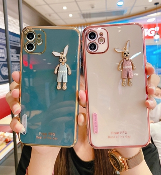 เคสโทรศัพท์ Huawei P20 P20Lite ชุบกระต่าย Mate20 Mate30 เปลือกป้องกัน P30 P30Pro ชื่นชมซิลิโคน P40