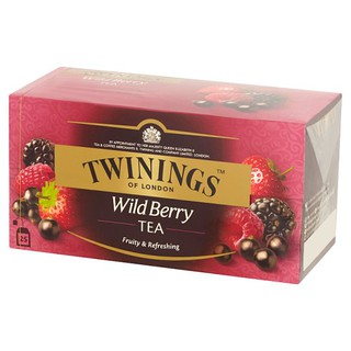 🚚💨พร้อมส่ง!! ทไวนิงส์ ไวลด์ เบอร์รี ชาชนิดซอง 2กรัม x 25 ซอง Twinings Wild Berry Tea in sachets, 2 grams x 25 sachets