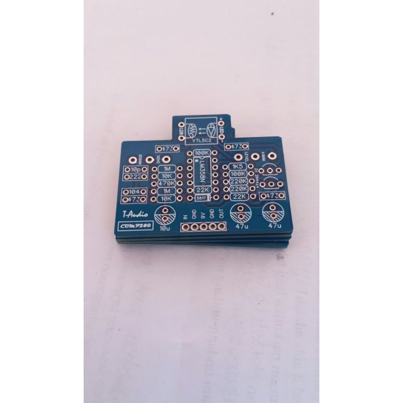T-AUDIO PCB OPTICAL COMP280 COMPRESSOR LIMITER GUITAR EFFECTS 1590B VTL5C2