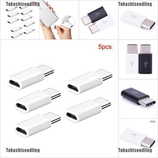 อะแดปเตอร์ takashiseedling New 1 / 5 / 10 ชิ้น USB-C Type-C to Micro USB สำหรับ Zmax Pro Z 981 / Moto Z