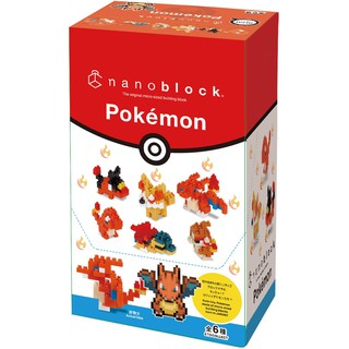 ของแท้จากญี่ปุ่น🧡 Kawada NBMC 11 Nanoblock Mininano Pokemon Type: Fire (6 Types) นาโนบล็อคโปเกม่อน