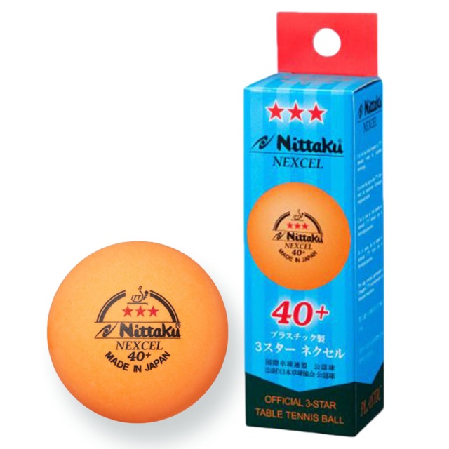 ลูกปิงปอง Nittaku 3 Stars 40+ PLS Premium (ITTF) (ราคา/3 ลูก)
