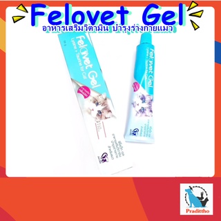 เจลแมว Felovet Gel + Lysine (ไลซีน) + Taurine (ทอรีน) ช่วยบำรุงสุขภาพ เสริมภูมิคุ้มกัน ป้องกันหวัด กระตุ้นให้เจริญอาหาร