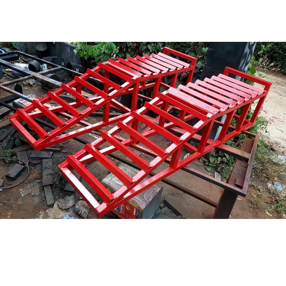 Pradoo'Siam Ramp รองยกล้อ แรมป์รองล้อ ยกรถ บันไดยกรถยนต์ ตรวจเช็คช่วงล่าง Car Ramp ยกระดับรถให้สูงขึ