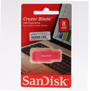 8GB "SanDisk" CRUZER BLADE (SDCZ50C) Pink สินค้ารับประกัน 5 ปี