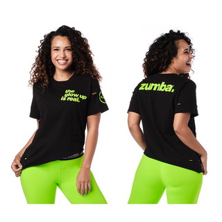 Zumba Glow Asymmetrical Tee (เสื้อยืดออกกำลังกายซุมบ้า)