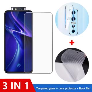 3 in 1 ฟิล์ม​กระจกกันรอย ฟิล์ม​กระจกนิรภัย​ สำหรับ Vivo V17 V15 V11 S1 Pro V11i Y19 Y17 Y11 2019 V9