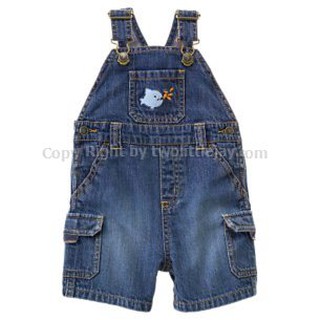 Gymboree Fish Denim Shortall เอี๊ยมยีนส์ [น่ารักมากๆ] ไซส์ 18-24M ค่ะ [สินค้านำเข้า]