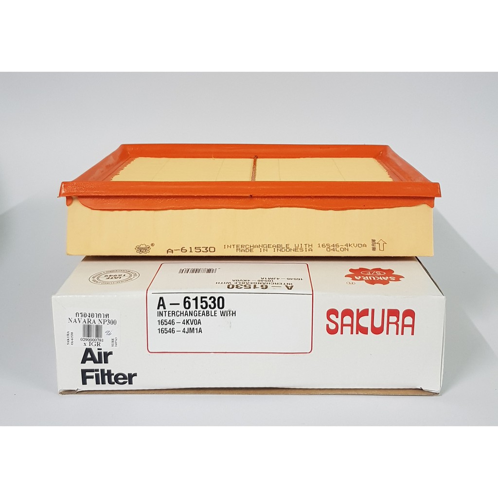 กรองอากาศ นิสสัน นาวาร่า NP300 Nissan Navara NP300 ยี่ห้อ ซากุระ ฟิลเตอร์ Sakura Filter