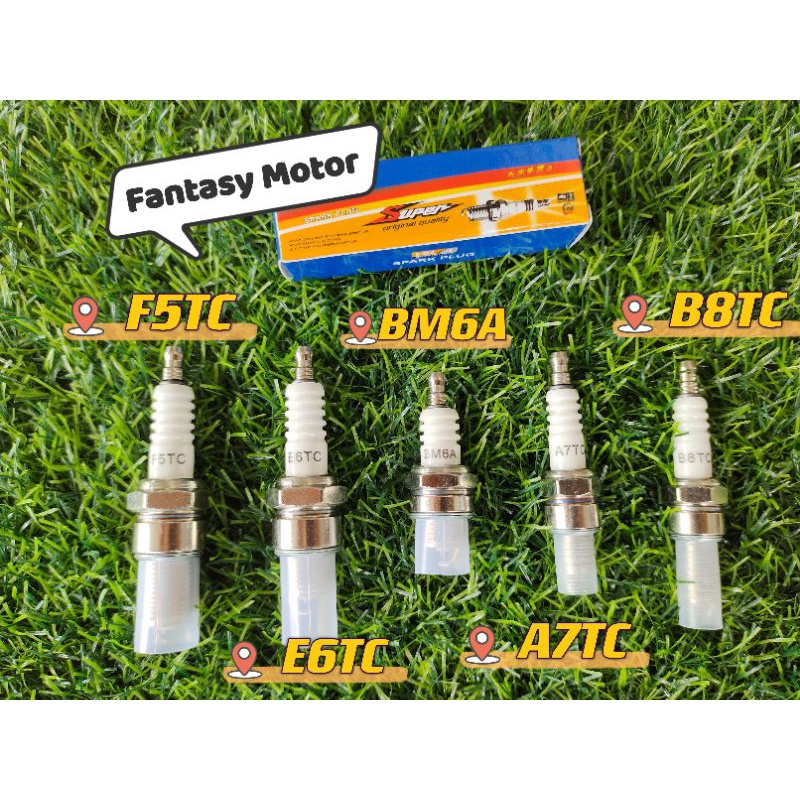 VGL หัวเทียน(F5TC/BM6A/A7TC/E6TC/B8TC)ปลั๊ก RXZ Y80 C70 Y110 EX5 KRISS...