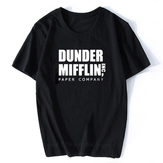 2020 ผู้ชาย แขนสั้น The Office Tv Show Dunder Mifflin Paper เสื้อยืดคอกลม สําหรับผู้ชาย สตรีทแวร์