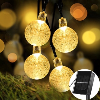 Solar String Light LED String Crystal Ball Fairy Lights Outdoor Lighting Solar Lamp Waterproof 22M LED Light for Garden Decoration Garland