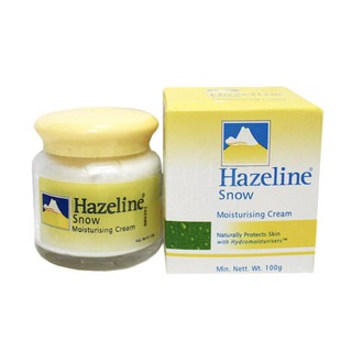 Hazeline Snow Moisturizing Cream Protect Smooth Skin เฮสลีนสโนว์ ตราภูเขา ครีมบำรุงใบหน้า ผิวกาย 100g.