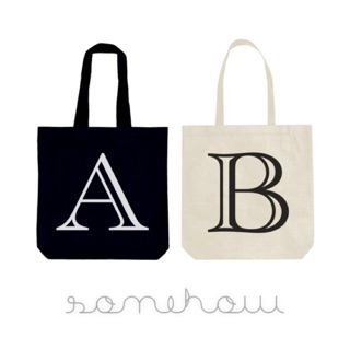 Alphabet basic tote bag