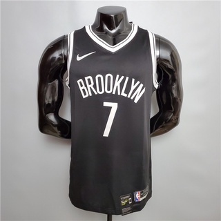 ทุเรียน #เสื้อกีฬาบาสเก็ตบอล ลายทีม NBA Brooklyn Nets เบอร์ 7 สีดํา