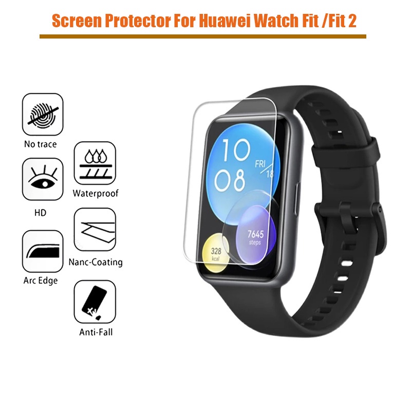ฟิล์มกันรอยหน้าจอ แบบนิ่ม สําหรับ Huawei Watch Fit 2 fit2