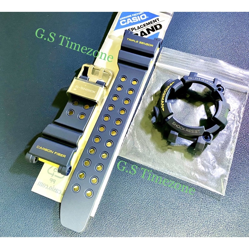 สายนาฬิกาข้อมือ Casio G-Shock แบบเปลี่ยน สีน้ําเงินเข้ม สําหรับ Frogman GWF-D1000NV