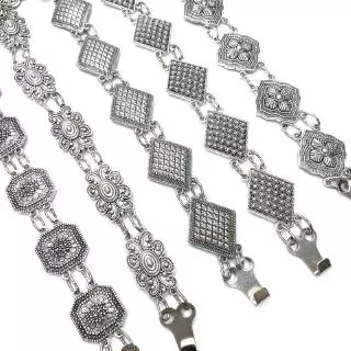 เข็มขัดอีสาน Vintage jewelry ชุดล้านนาไท เข็มขัด เงินโบราณ เอว39นิ้ว