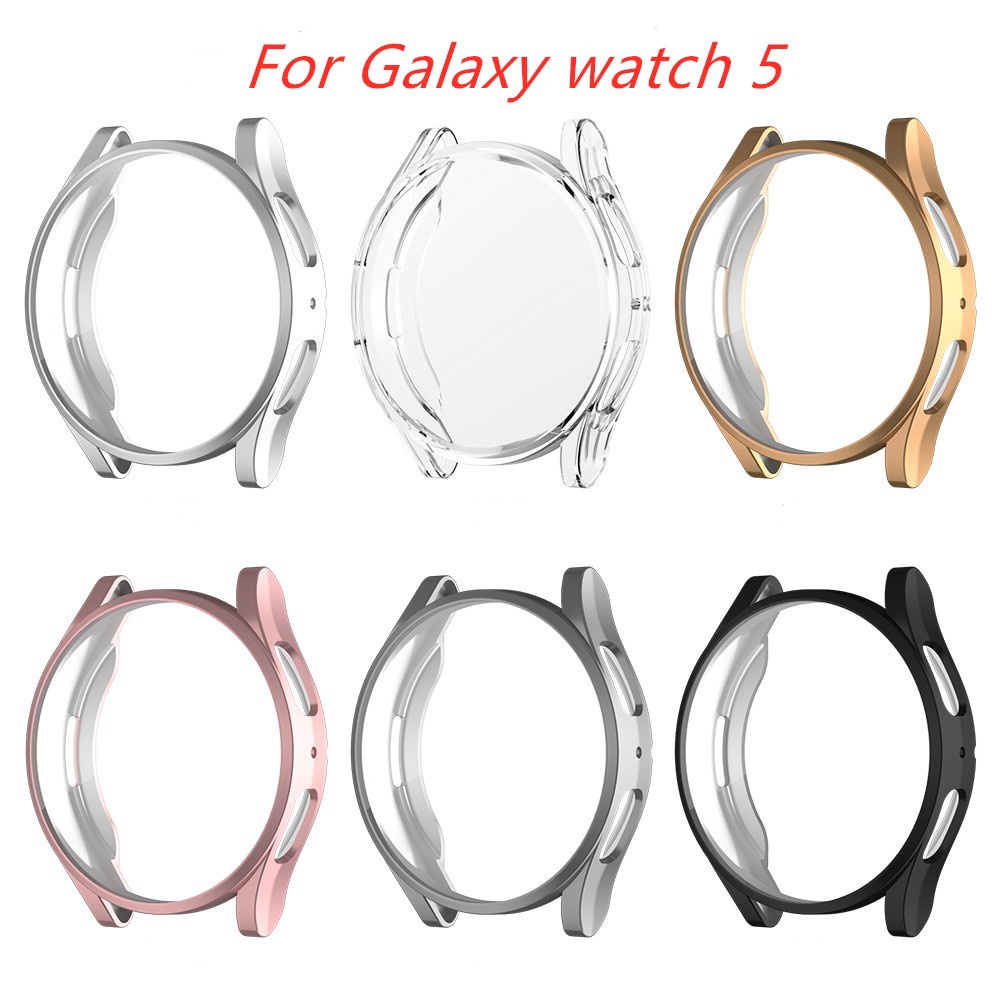 เคสสําหรับ Samsung Galaxy Watch 5 44 มม. 40 มม. TPU ป้องกัน ฝาครอบกันชน สําหรับ Galaxy Watch5 Pro 45 มม. เคส