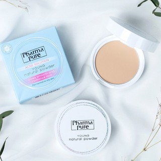 Pharma pure acne young nature powder แป้งสำหรับคนเป็นสิว