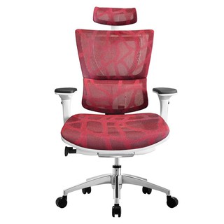 Office chair OFFICE CHAIR NET/PU RED Office furniture Home &amp; Furniture เก้าอี้สำนักงาน เก้าอี้สำนักงาน ERGOHUMAN IOO สีแ