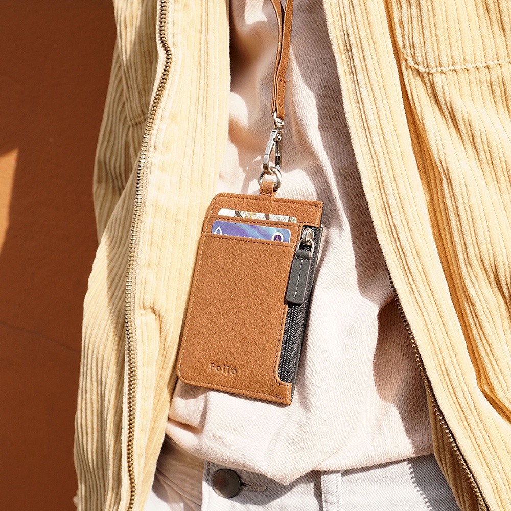 FOLIO : Myra ID Card Holder (Two-Tone) ที่ใส่บัตรพร้อมสายคล้องคอ-18646