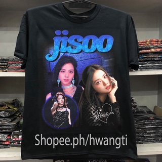 เสื้อยืดJISOO BLACKPINK SHIRT DTG ( B-031 )Shirts Oversized T Shirt For Women Men Unisex Tops Top