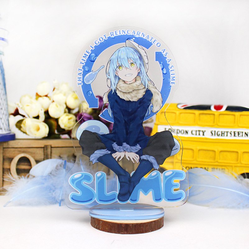 (CARD INCLUDED) โมเดลกลับชาติมาเกิดเป็น Slime Standee Tensei Shitara Slime Datta Ken Rimuru chibi อะ