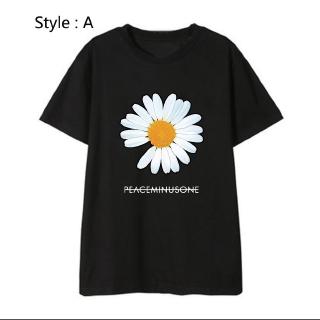 KPOP Bigbang เสื้อยืด Big Bang GD Casual Crew คอเสื้อ Tee Unisex พัดลมสนับสนุน Daisy Shirt