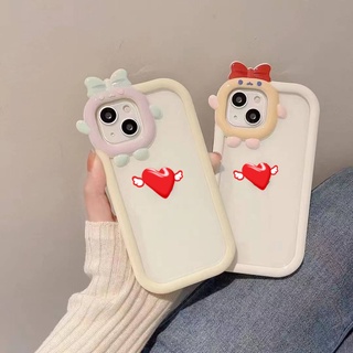 สินค้าใหม่พร้อมส่ง🌈✨ เคสมือถือ เคสซิลิโคนขอบสีขอบน่ารักๆ ขอบโบว์ CS66 เคสสีพาสเทล