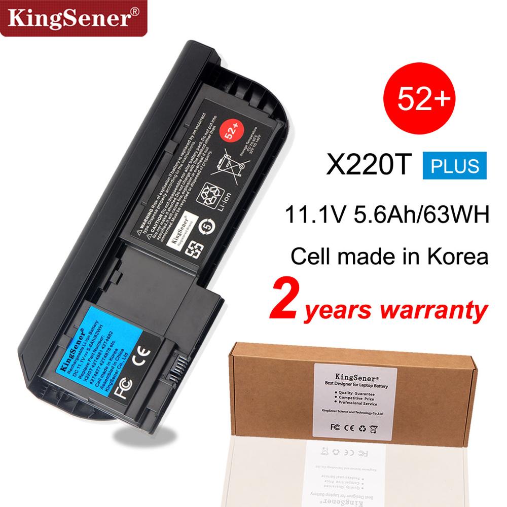 KingSener Korea แบตเตอรี่แล็ปท็อปสำหรับ Lenovo ThinkPad X220T X220แท็บเล็ต42T4881 42T4882 42T4877 42T4878 52 11.1V 63WH