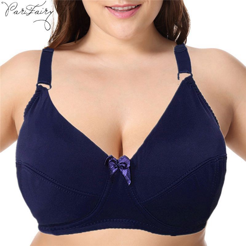 PARIFAIRY เสื้อแจ็คเก็ตผู้หญิง F ถ้วย Bra Plus ขนาด Minimizer Bra พร้อมกางเกงขาสั้นผู้หญิง 42F 44F 4
