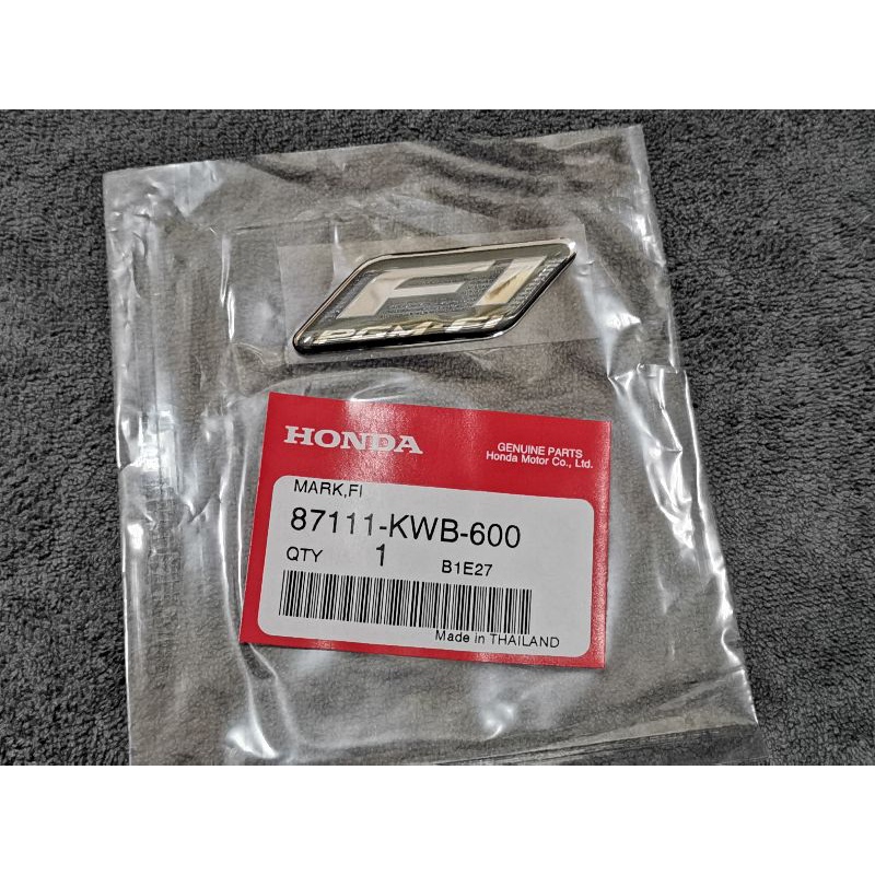 🔻เเท้​เบิก​ศูนย์​🔻โลโก้​ FI PGM-FI​ สีดำ/น้ำเงิน​ ติดรถ​Honda​ Wave125​ 110i​ 125​ปลาวาฬ​ ดรีม