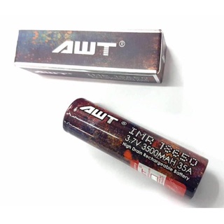 ถ่านชาร์จ AWT IMR 18650 3.7V 3500 mAh 35A สีรุ้ง 1 ก้อน