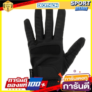 ถุงมือขี่ม้าสำหรับผู้หญิงรุ่น Grippy (สีดำ) Grippy womens horse riding gloves - black