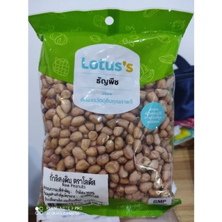 ถั่วลิสงดิบ ตราโลตัส ขนาด 500กรัม Raw Peanuts Lotus Brand Size 500g.