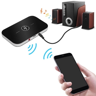 B6 Bluetooth Audio adapter-Bluetooth 5.0 เครื่องส่งและรับสัญญาณบลูทู ส่งสัญญาณและรับสัญญาณ เครื่องส่งสัญญาณบลูทูธ และส่งสัญญาณบลูทูธ อะแดปเตอร์รับส่งสัญญาณไร้สาย Two - In - One Wireless 5.0